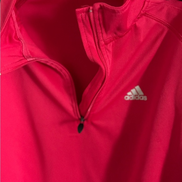 Adidas Bright Pink Youth Jacket with Black Stripes - Picture 2 of 6